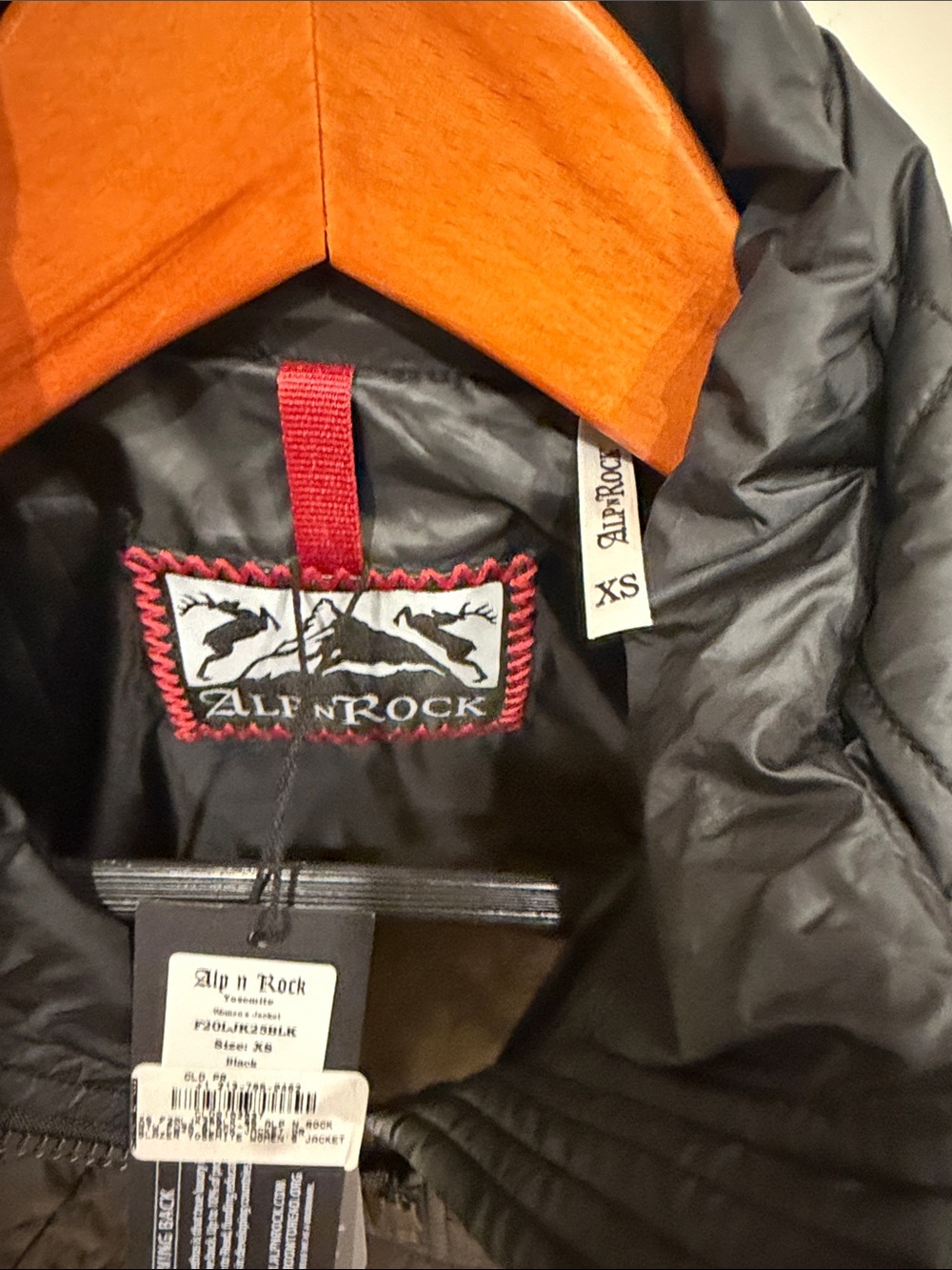 Alp N Rock Black Quilted Pullover Jacket - Picture 3 of 8